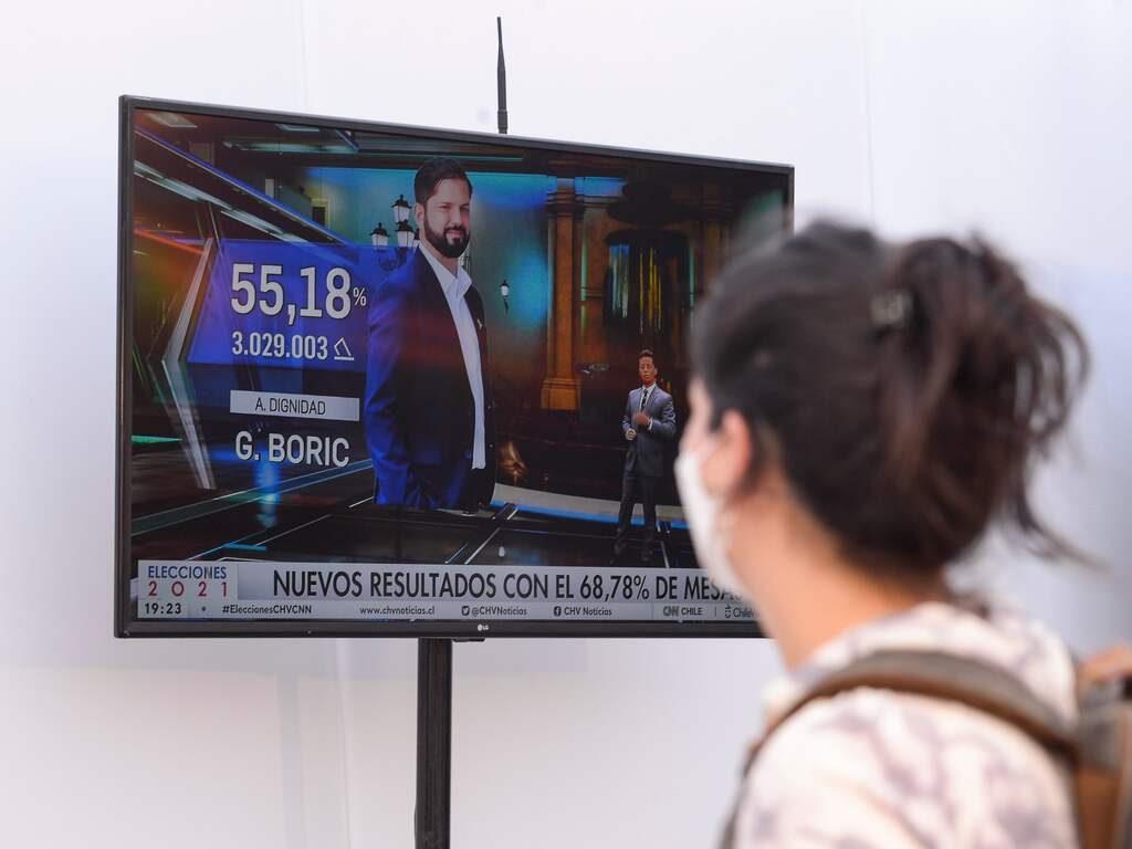 Linkse Gabriel Boric wint presidentsverkiezingen Chili