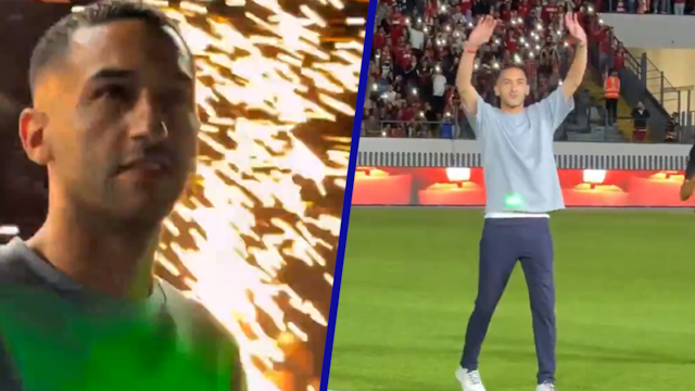 Ziyech met vuurwerk gepresenteerd bij nieuwe club in Marokko
