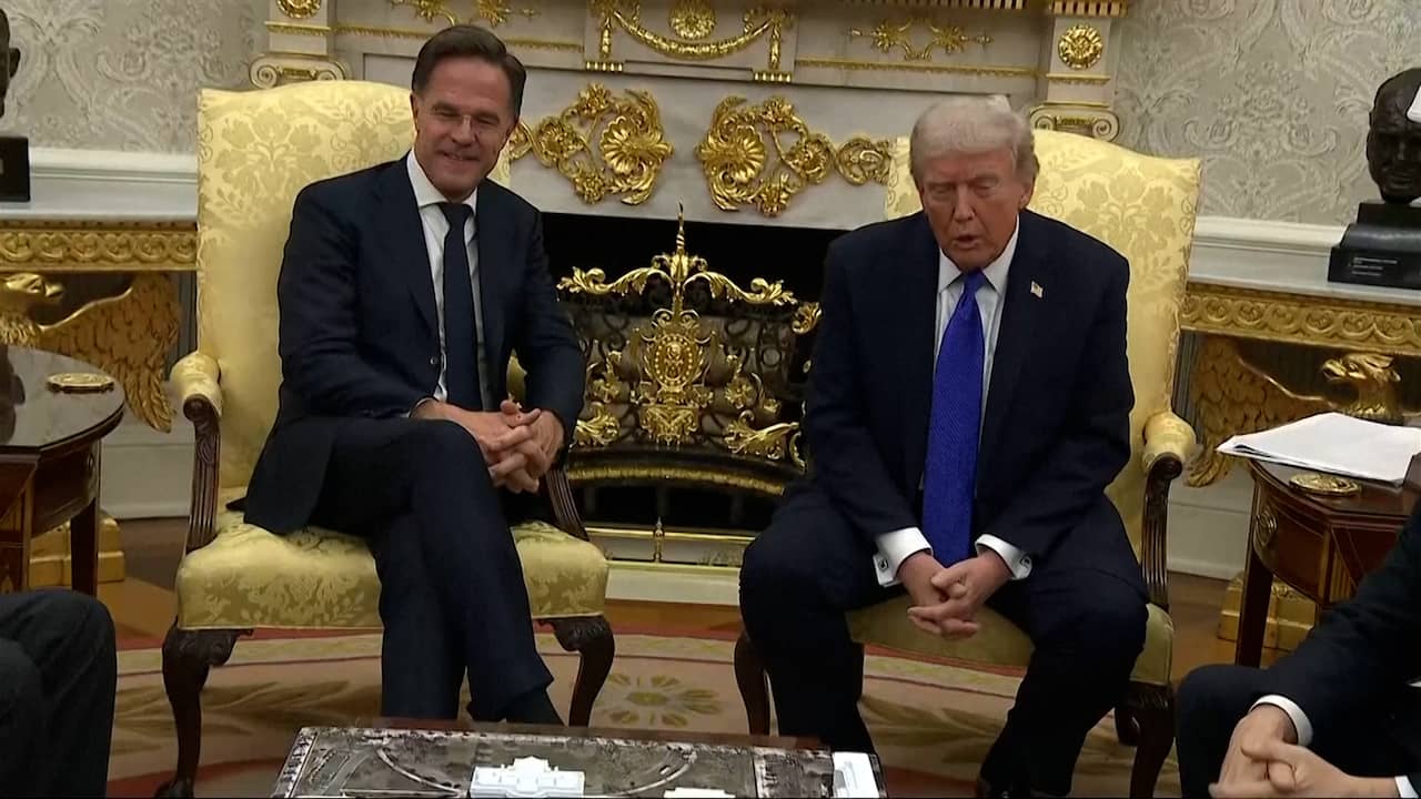 Video | Trump tijdens ontmoeting met Rutte: 'Gesprek met Poetin afgezegd'