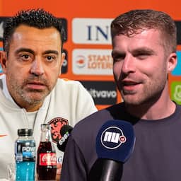 Video | Xavi houdt zich erg in bij Oranje: 'Hij is zich bewust van Spaanse media'