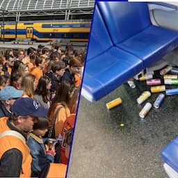 Veel drank en braaksel in treinen na Koningsdag: nog dagen plakkende vloeren
