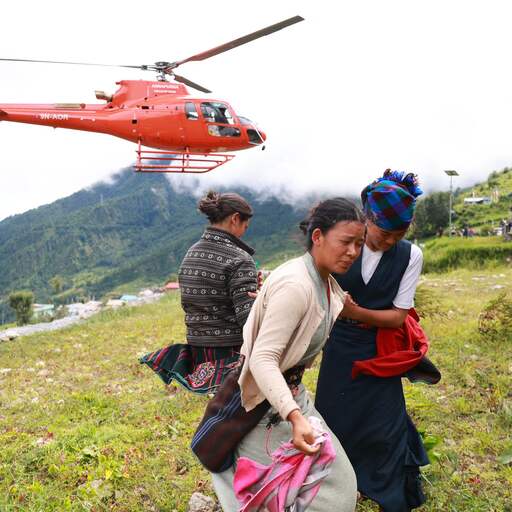 Illustratie bij: Veel obstakels voor hulp in Nepal: 'Gaat jaren duren tot alles weer op de rit is'