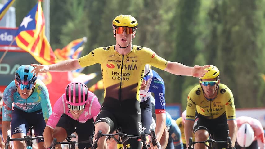 Visma-talent Brennan sprint overtuigend naar tweede ritzege in Vuelta