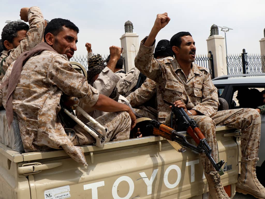 Aanhangers van de Houthi-rebellen