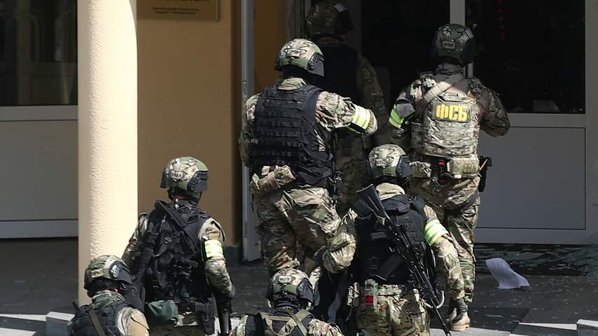 Eerste beelden na dodelijke schietpartij op Russische school