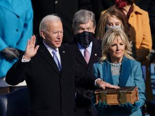 In beeld: Joe Biden ingezworen als president in Washington