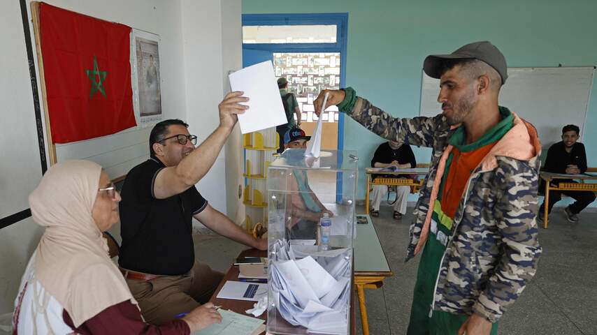Foto bij Regeringspartij wint verkiezingen Marokko, opkomst bedroeg slechts 38 procent