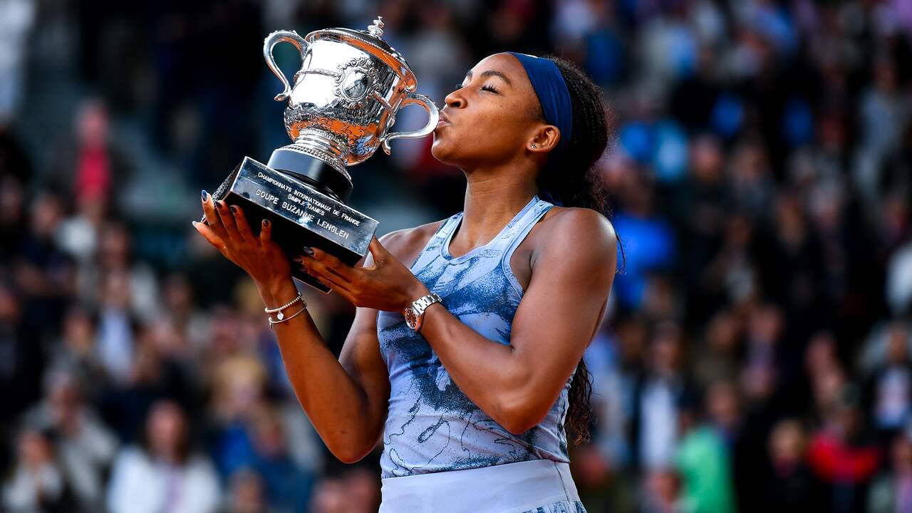 Gauff wint Roland Garros voor het eerst na zwaarbevochten zege op