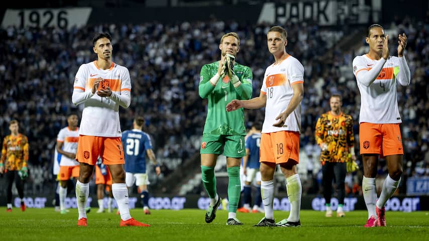 Oranje knokt zich naar gelijkspel na beroerde eerste helft tegen Griekenland