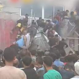Video | Vol balkon stort in bij voedseldropping in Gaza
