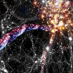 'Tornado van sterrenstelsels' is langste draaiende voorwerp ooit ontdekt in heelal