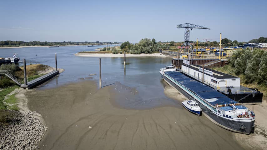 Rijn dreigt in tweeën te splitsen, Duitse én Nederlandse scheepvaart in de knel