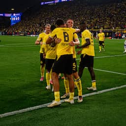 Veerman wint met Dortmund in CL, rood Ethan Mbappé na goals Ueda en Parrott