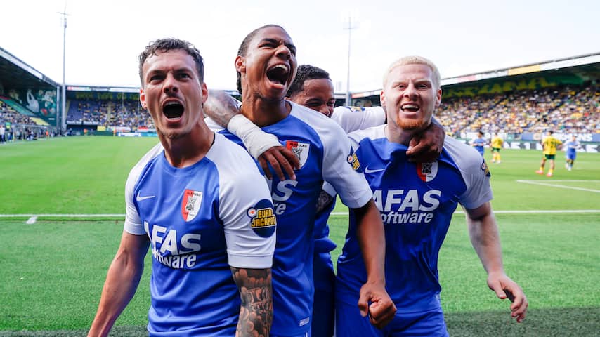Koploper AZ verslaat Fortuna na bijzonder vroege rode kaart en goals Hornkamp