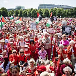 Organisatie meldt 150.000 aanwezigen bij Rode Lijn-protest in Den Haag