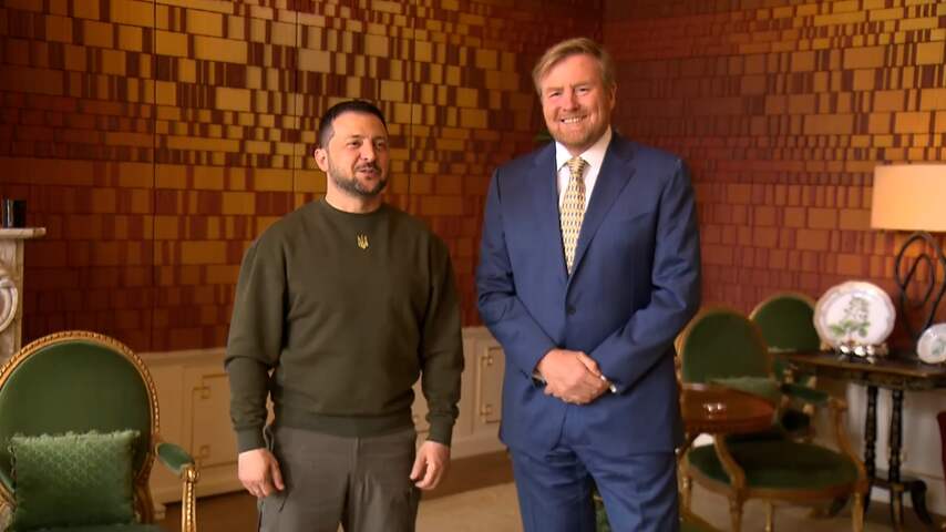 Zelensky ontmoet Willem-Alexander in Paleis Huis ten Bosch