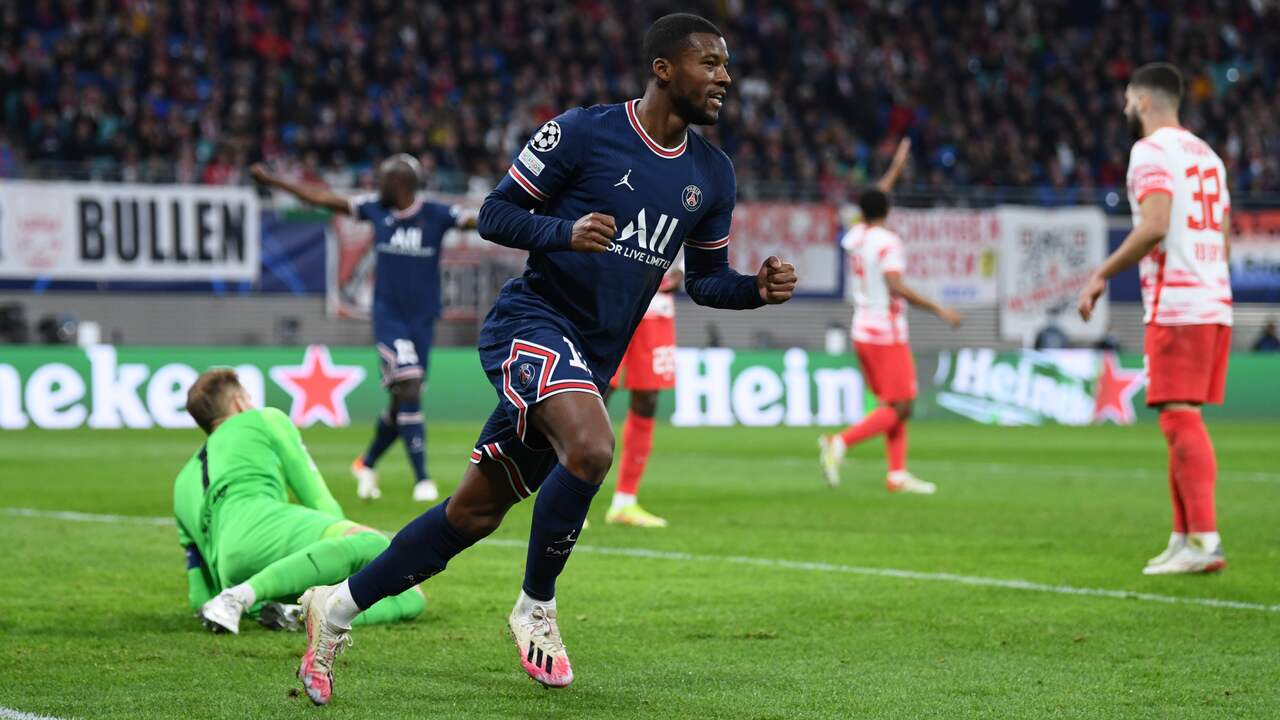 Wijnaldum maakt eerste goals voor PSG: 'Hier heb ik lang op gewacht'
