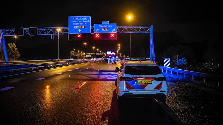 Voetganger op Brabantse snelweg omgekomen bij aanrijding met vrachtwagen
