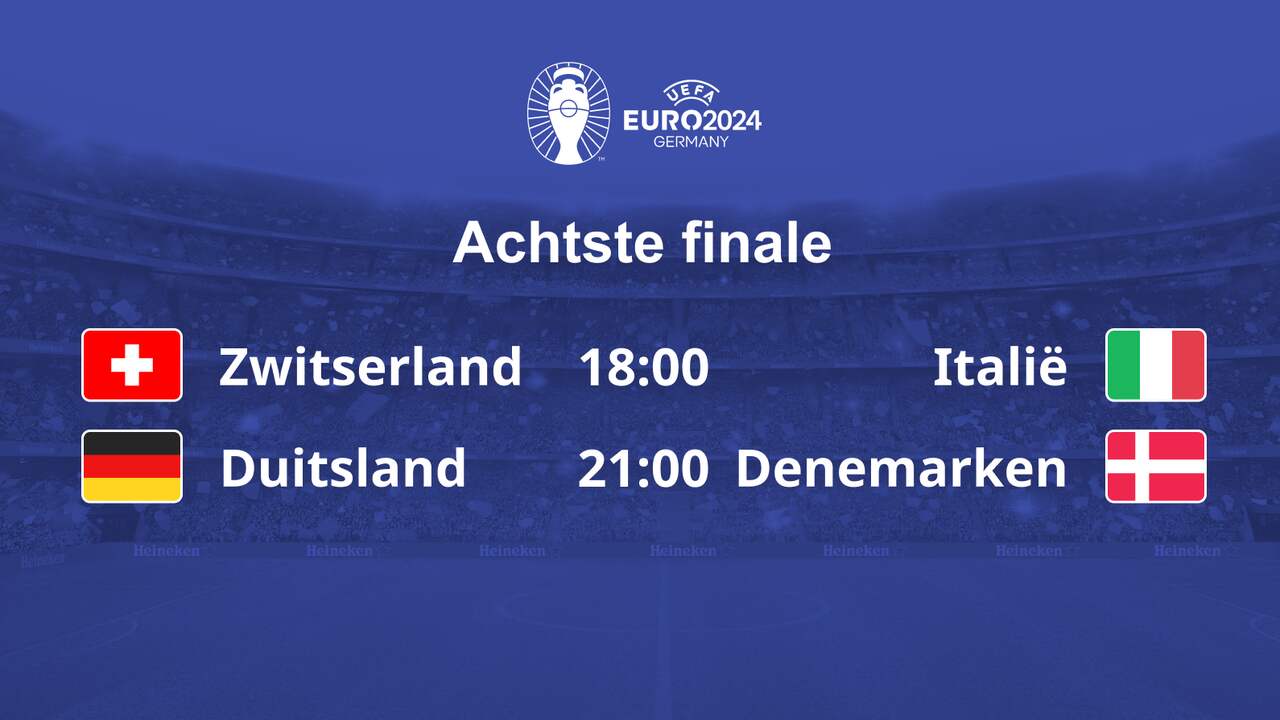Dagprogramma EK | Knock-outfase begint met titelverdediger Italië en