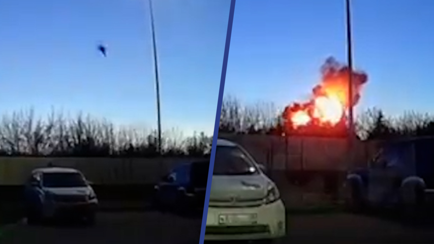 Russisch gevechtsvliegtuig crasht in gebouw in Siberië