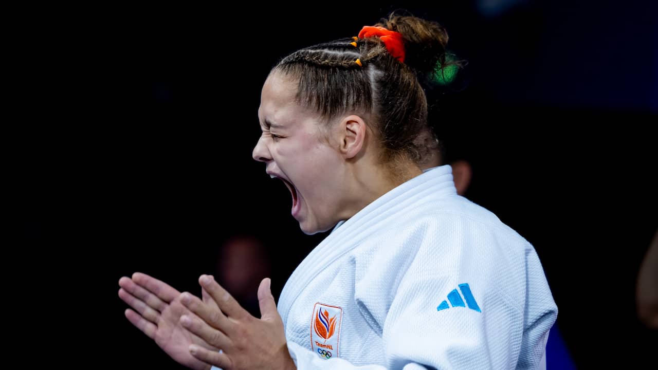 Judoka Joanne van Lieshout verovert Europees goud na finale van een minuut