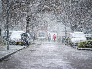 Vanavond sneeuw in met name oosten van het land, maar die blijft kort liggen