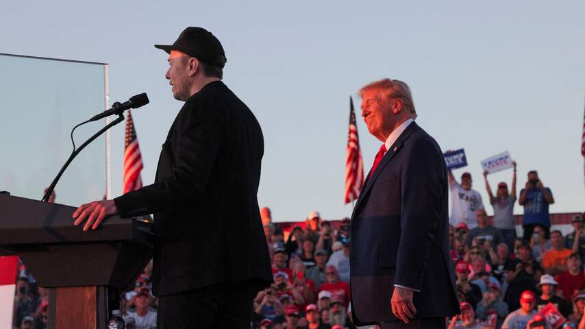 Trump keert met enthousiaste Musk terug naar plek van aanslag