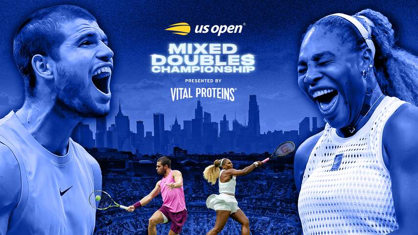 Alcaraz en Serena Williams samen op US Open: 'Twee kampioenen, één team'