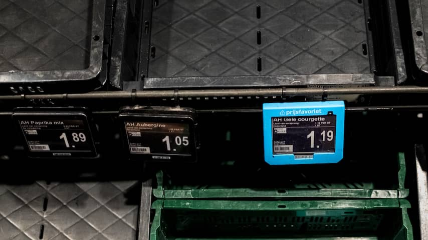 Nog steeds lege schappen bij Albert Heijn, maar er wordt wel meer bijgevuld