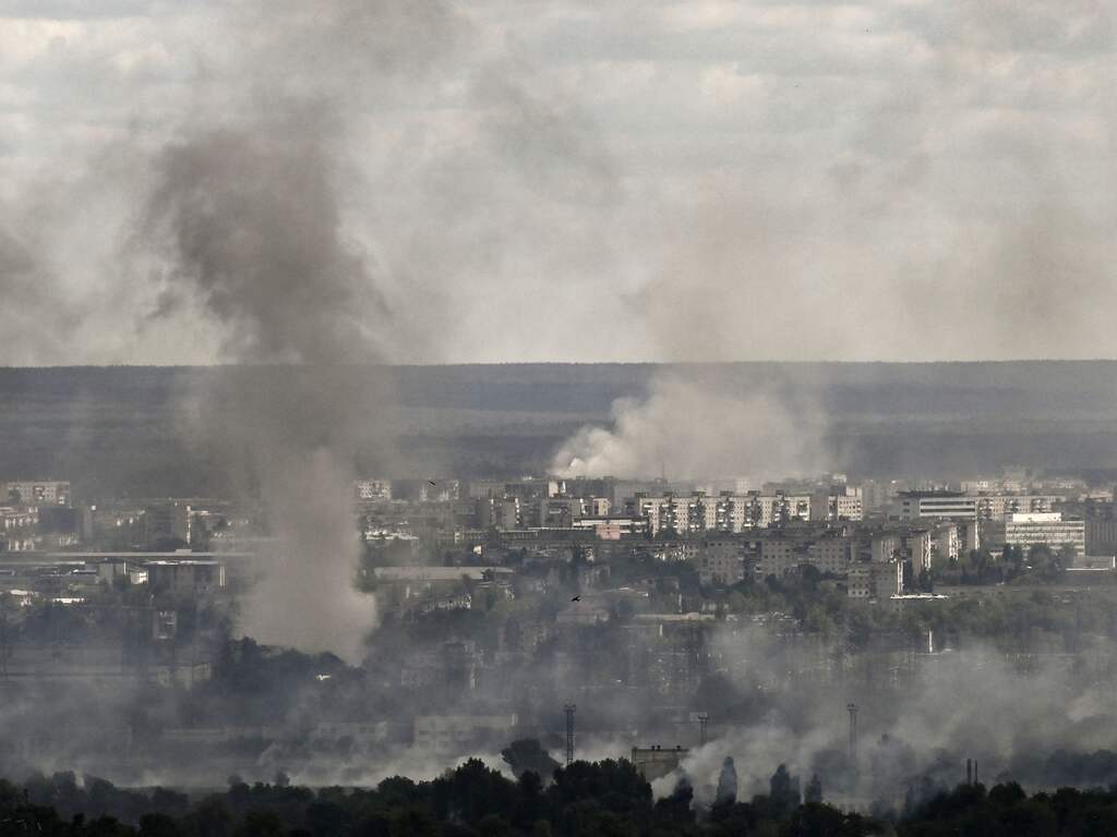 Rook boven Severodonetsk