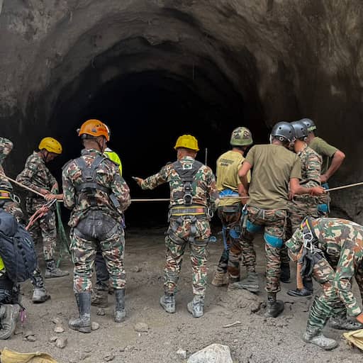 Illustratie bij: Dodental overstroming Nepal boven duizend, explosieven ingezet bij tunnels