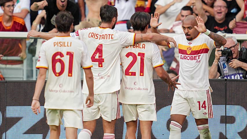 Topscorer Malen slaat weer toe voor koploper AS Roma, ook Ekkelenkamp scoort