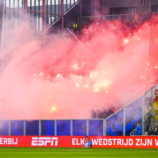 Illustratie bij: Feyenoord deelt 47 stadionverboden uit na vuurwerkgeweld bij Cambuur