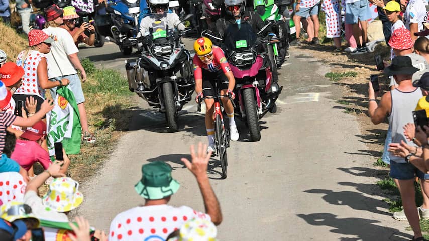 Wiebes raakt geel in Tour kwijt: dubbelslag Haugset na ongekende solo