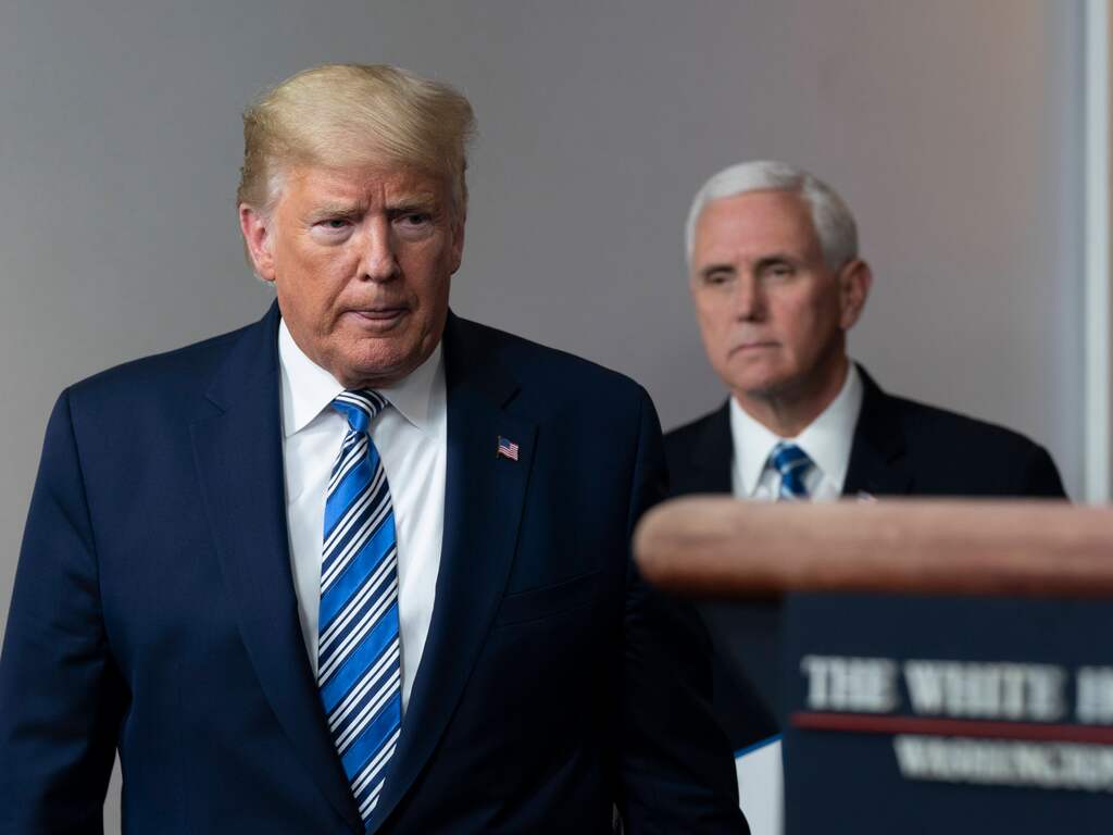 Trump en Pence voeren eerste gesprek sinds bestorming Capitool