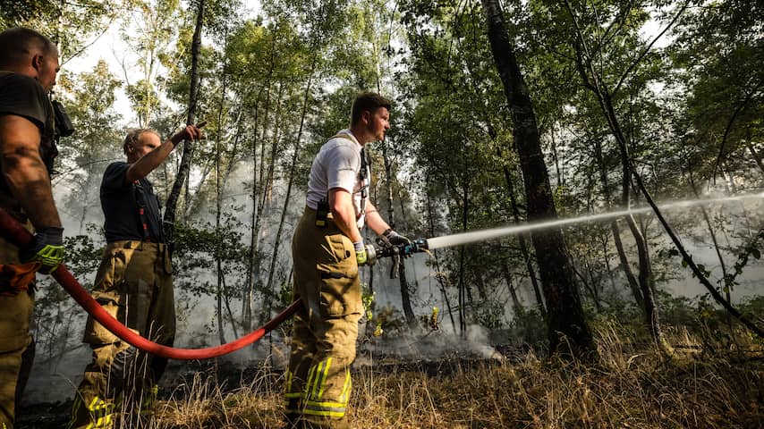 Natuurbrand Limburg breidt uit tot 100 hectare, brandlucht te ruiken in Nijmegen