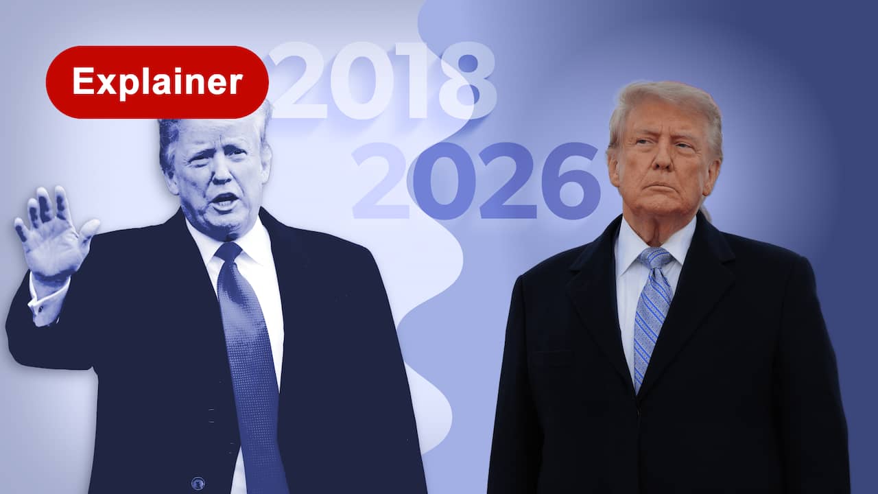 Foto bij Explainer | Trump vs. Trump: van 70 procent tevreden naar een kwart