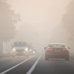 Code geel voor dichte mist in het westen en midden van het land