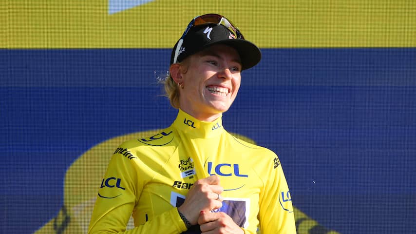 Vollering na dubbelslag in Tour: 'Had een déjà vu dat ik hier het geel zou pakken'