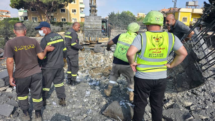 Foto bij Elf doden in zuiden van Libanon bij derde Israëlische aanval in vier dagen