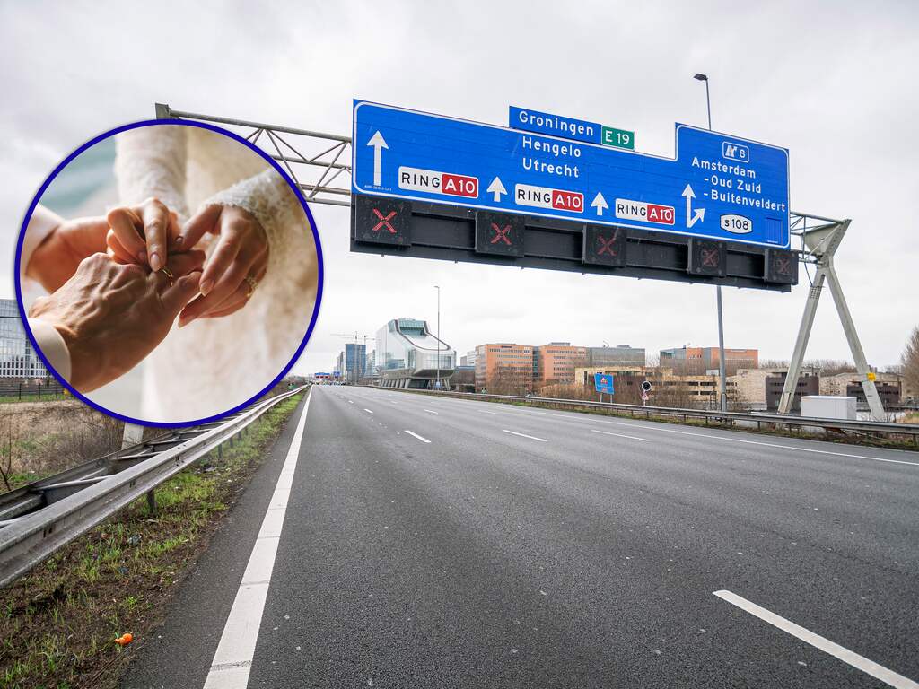Twintig stellen stappen deze zomer in huwelijksbootje op A10 bij Amsterdam