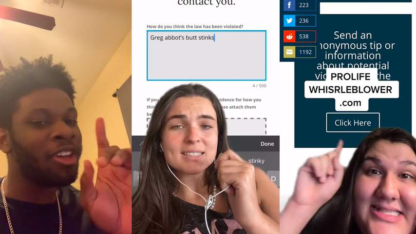 TikTokkers protesteren met valse meldingen tegen abortuswet