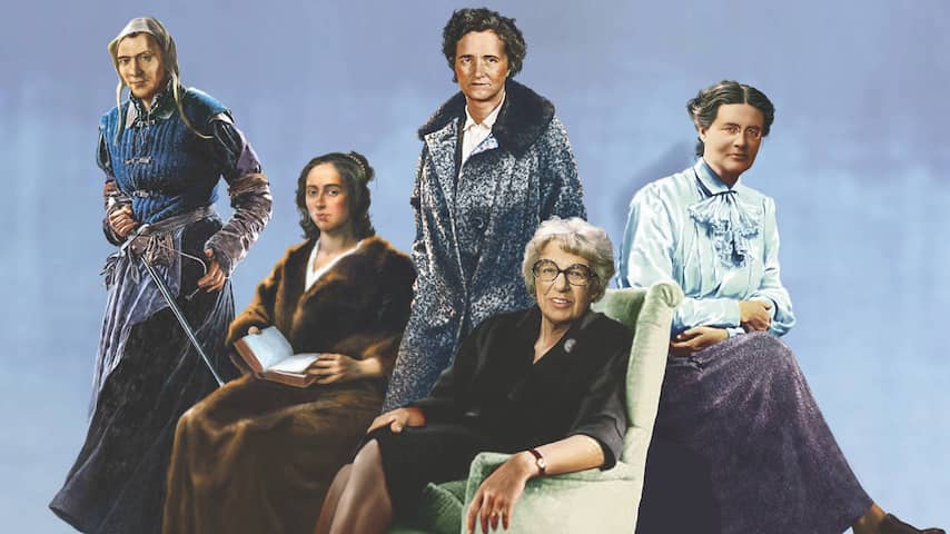 Dit is de geschiedenis van vijf belangrijke vrouwen uit Nederland