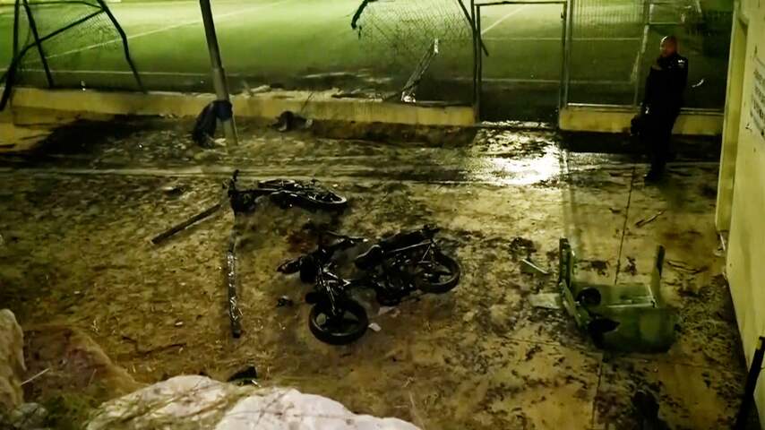 Ravage op voetbalveld na raketaanval in door Israël bezet gebied