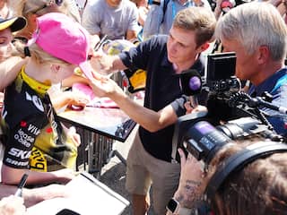 Vingegaard heeft nog niet gefietst sinds val in Tour: 'Was blij met bericht Pogacar'
