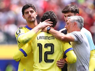 Geblesseerde Courtois wilde blijven staan: 'Bondscoach koos voor wissel'
