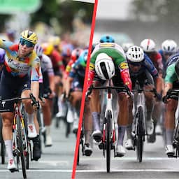Wiebes klasse apart in Groot-Brittannië, Kooij nipt geklopt in kletsnatte sprintclash