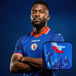 Haïti moet shirt met 'oorlogstafereel' vlak voor W