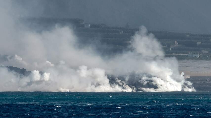 Zo hertekent gestolde lava de kustlijn van La Palma