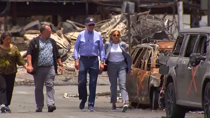 Joe Biden bezoekt eiland Maui na dodelijke bosbrand